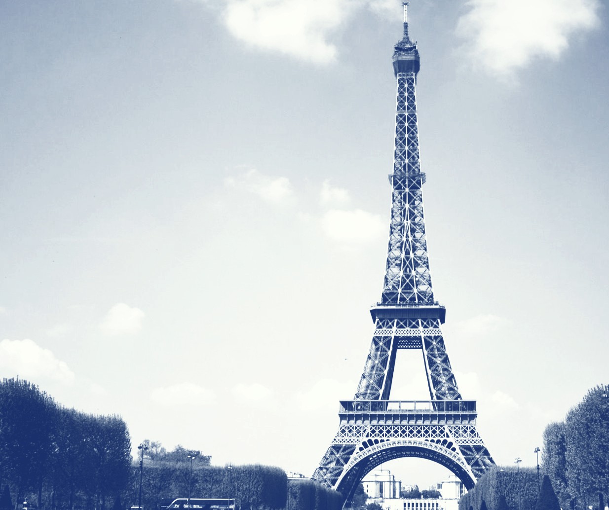 Tour Eiffel Cyanotype